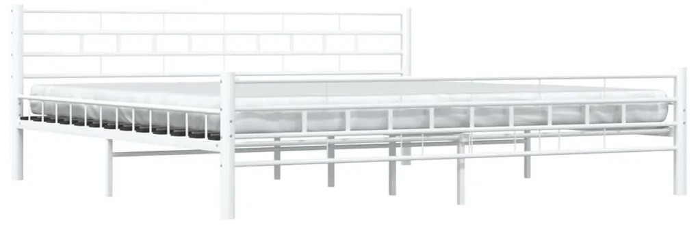 Estrutura de cama 180x200 cm metal branco