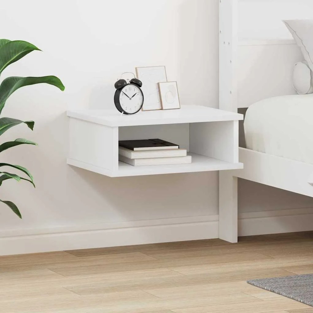 vidaXL Mesa-de-cabeceira Branco 40 x 31 x 15 cm Madeira processada
