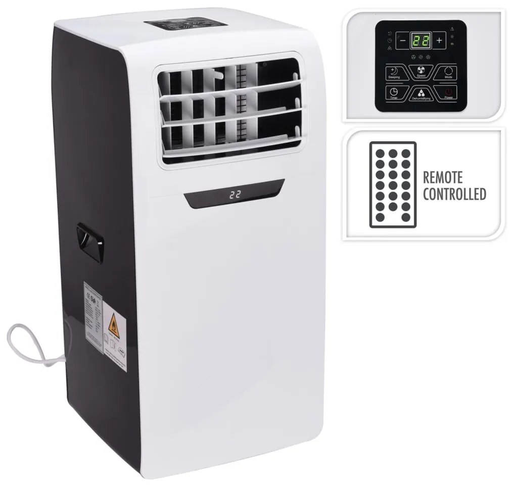 Excellent Electrics Ar condicionado 2600W com CR branco e preto