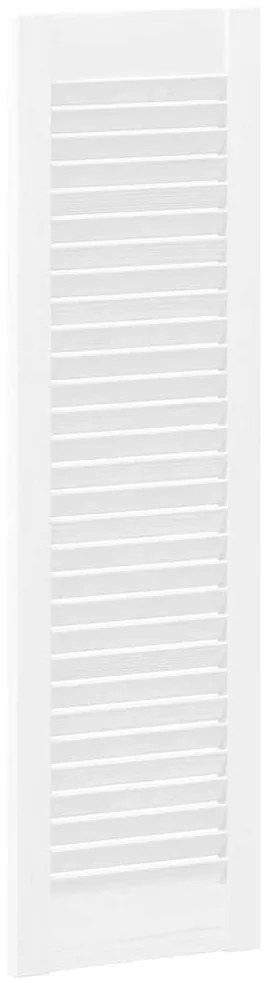 Portas de armário 4 pcs design de persiana 99x29,5 cm branco