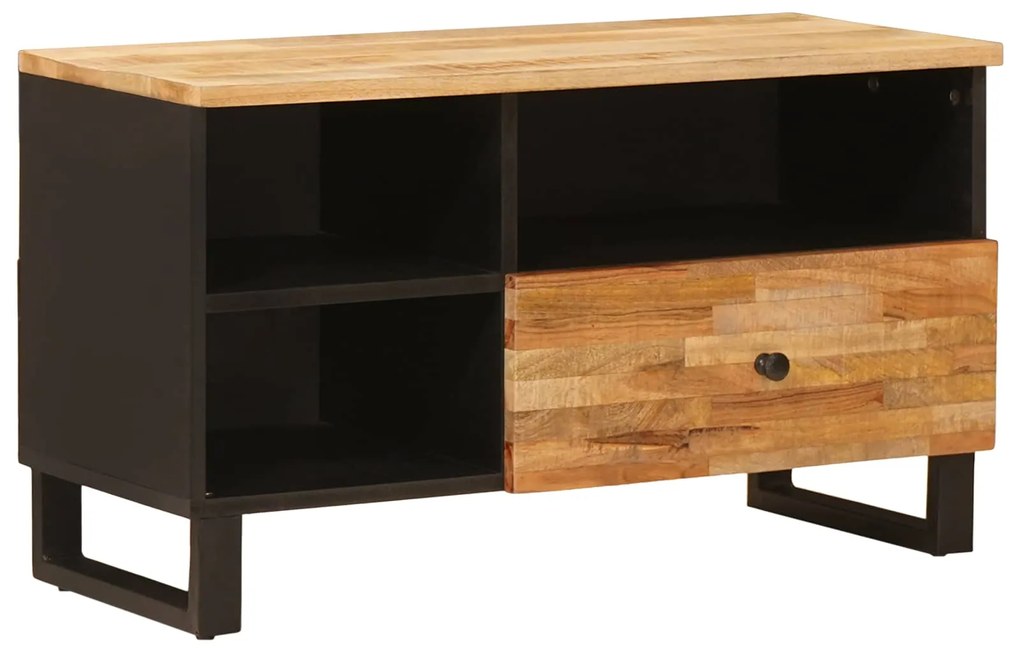 vidaXL Gabinete para TV com gaveta Castanho 80 x 33 x 46 cm