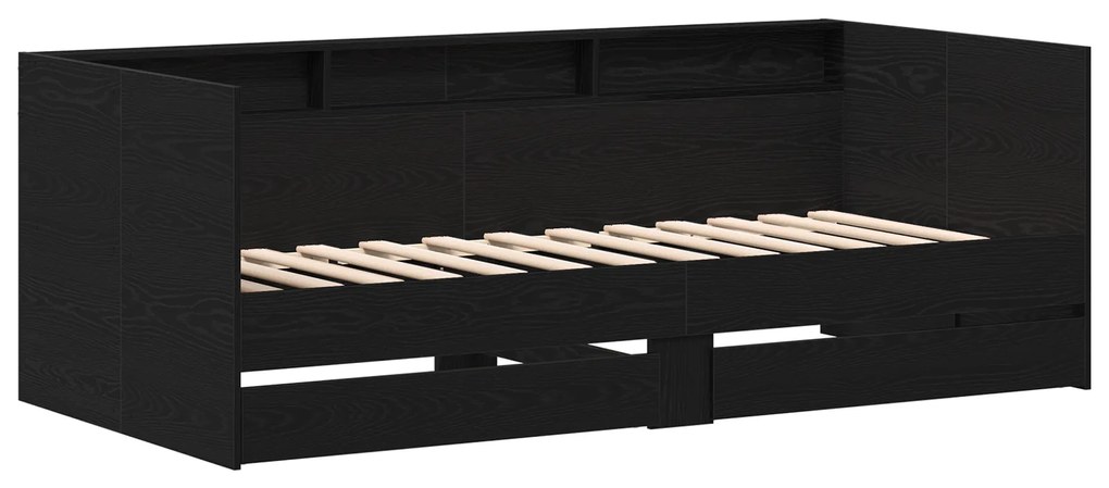 Cama de Dia em Carvalho Preto com Gavetas Carvalho preto