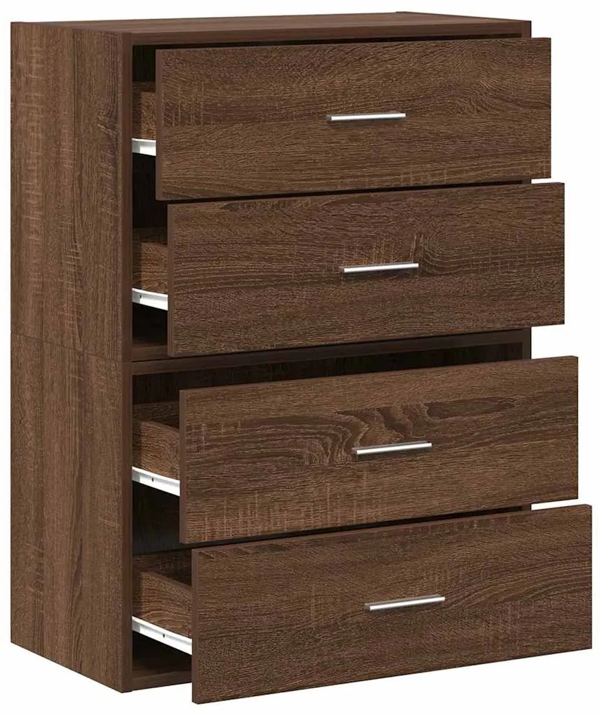 Armários c/ 2 gavetas 2 pcs 60x31x40cm derivados madeira