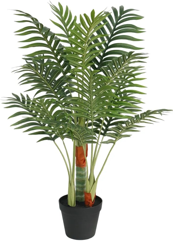 Palmeira artificial com 3 troncos 85 cm PP verde