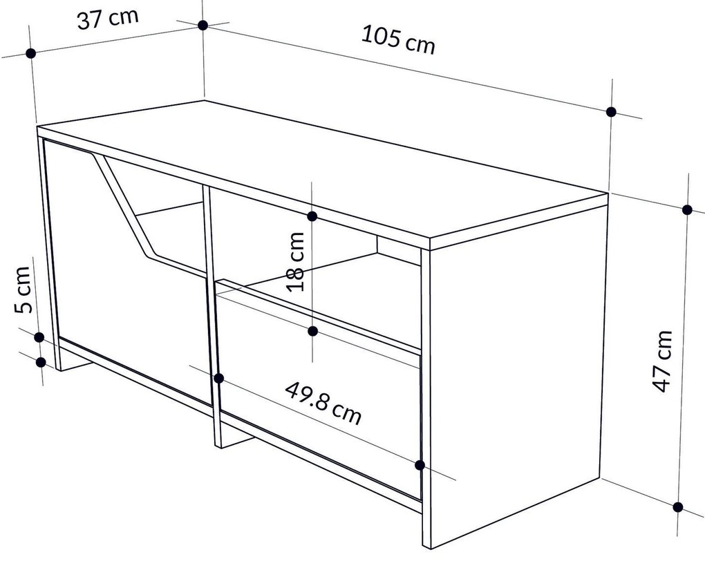 Armário Multiusos Berlin – Branco – 60x200x35 cm