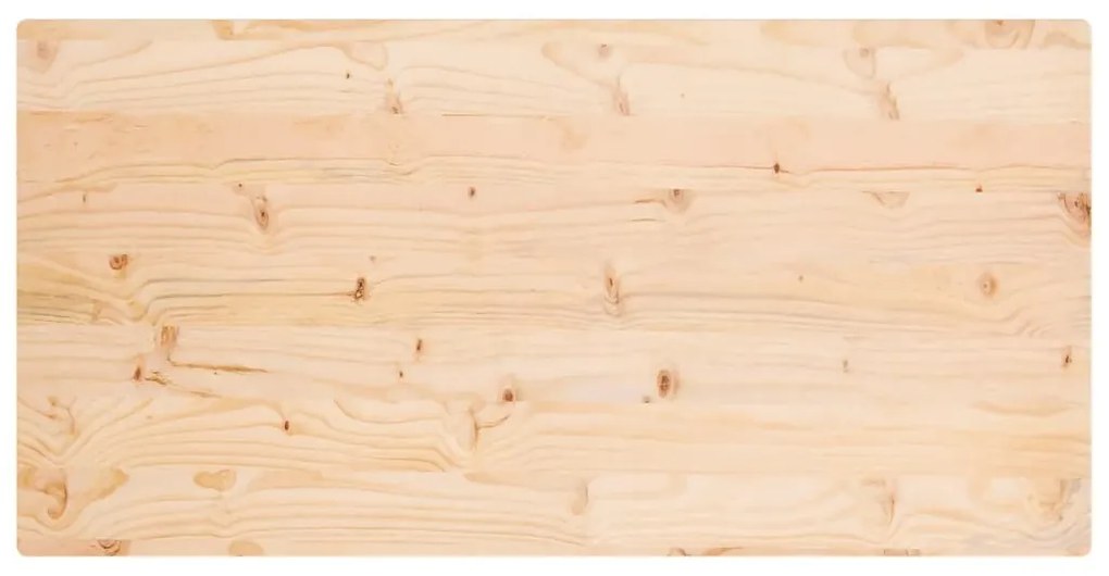 Tampo de mesa retangular 110x60x2,5 cm pinho maciço