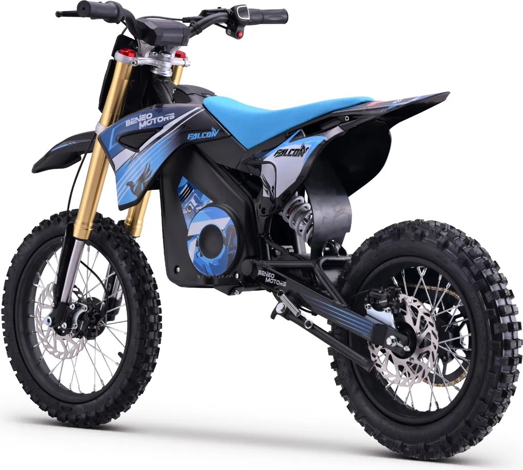 Moto elétrica de cross para crianças Motors Falcon 1600W Azul