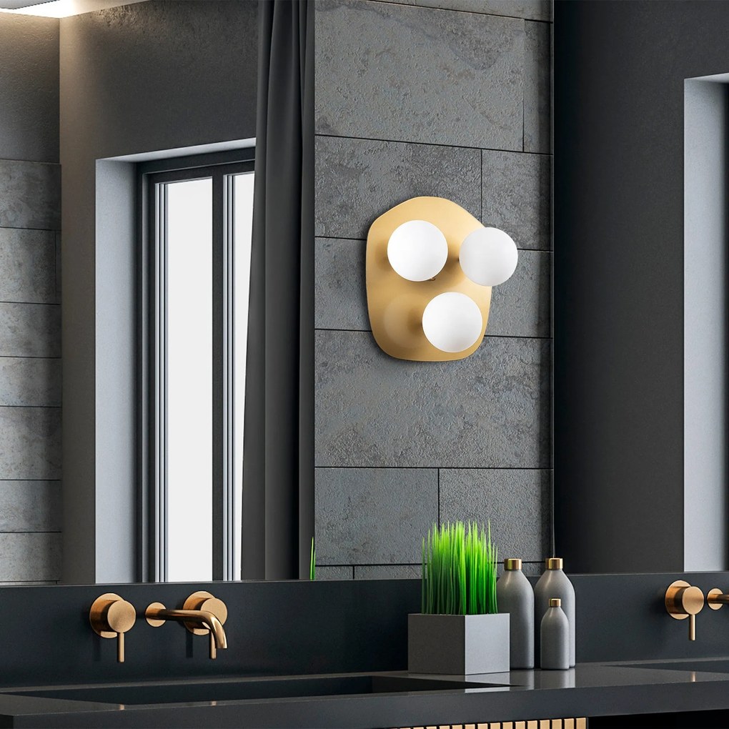 Aplique de Parede Well – Dourado – 37 x 44 x 45 cm