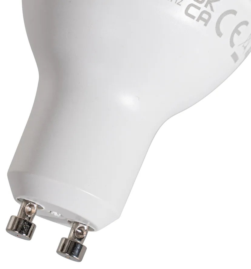 Conjunto de 5 Lâmpadas LED GU10 transparentes 50mm 4.7W 400 lm 2200-2400K
