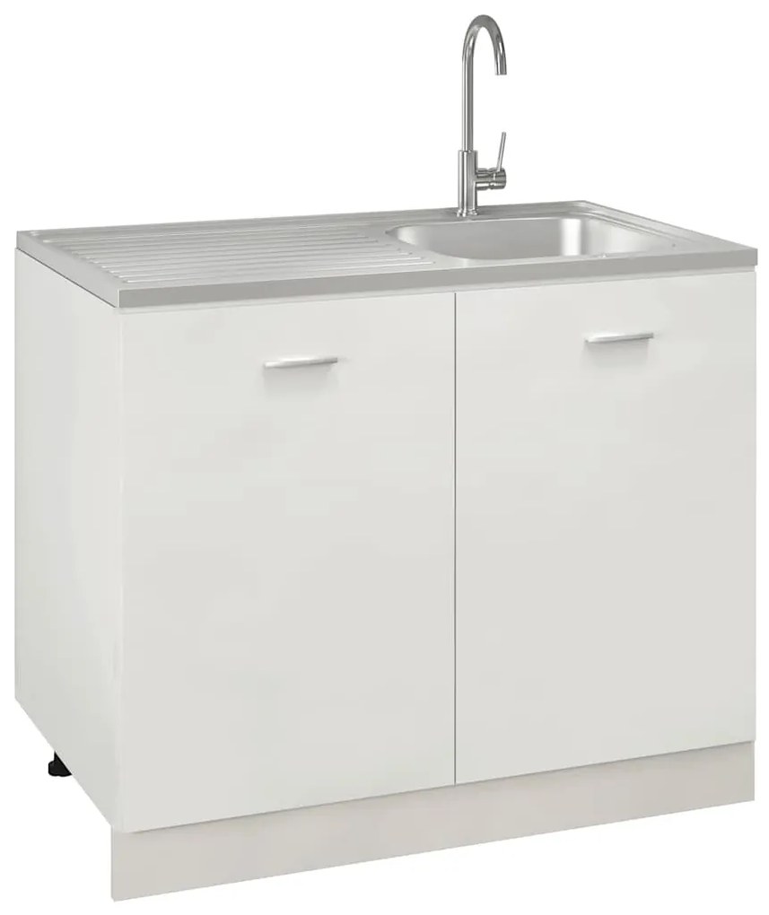 Lava-louça cozinha + escorredor aço inox prateado