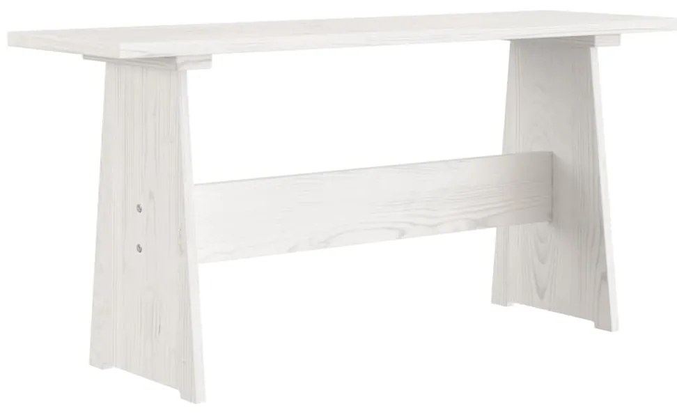 3 pcs conjunto de jantar REINE madeira pinho maciça branco