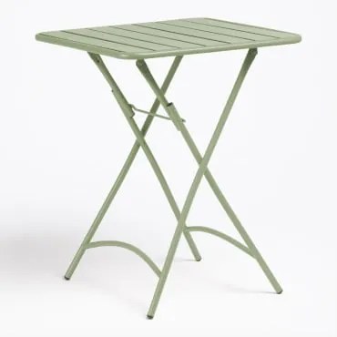 Mesa De Cozinha Quadrada 60x60 Cm Dobrável Em Aço Janti Iceberg - Sklum
