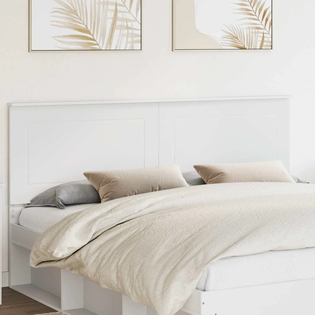 vidaXL Cabeceira Branco 180 cm Madeira processada