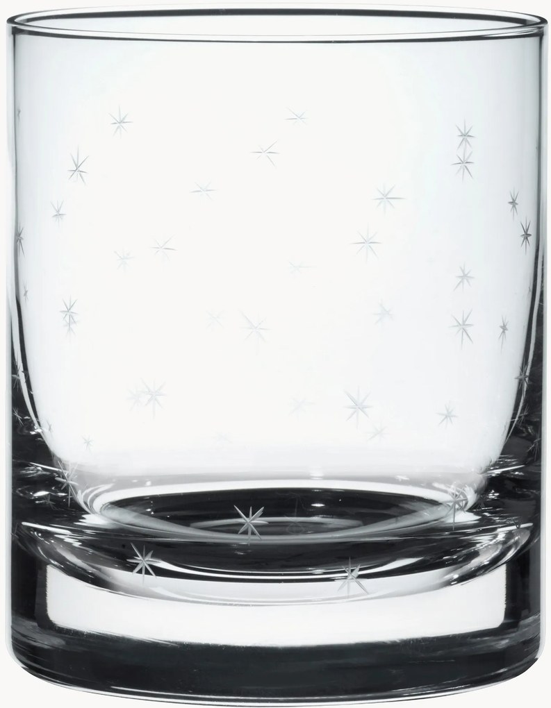 Copos de uísque em cristal artesanal Stars, conjunto de 4