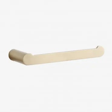 Toalheiro De Parede Com Barra ↔︎20cm Para Banheiro Em Aço Inox Alameda Dourado Escovado - Sklum