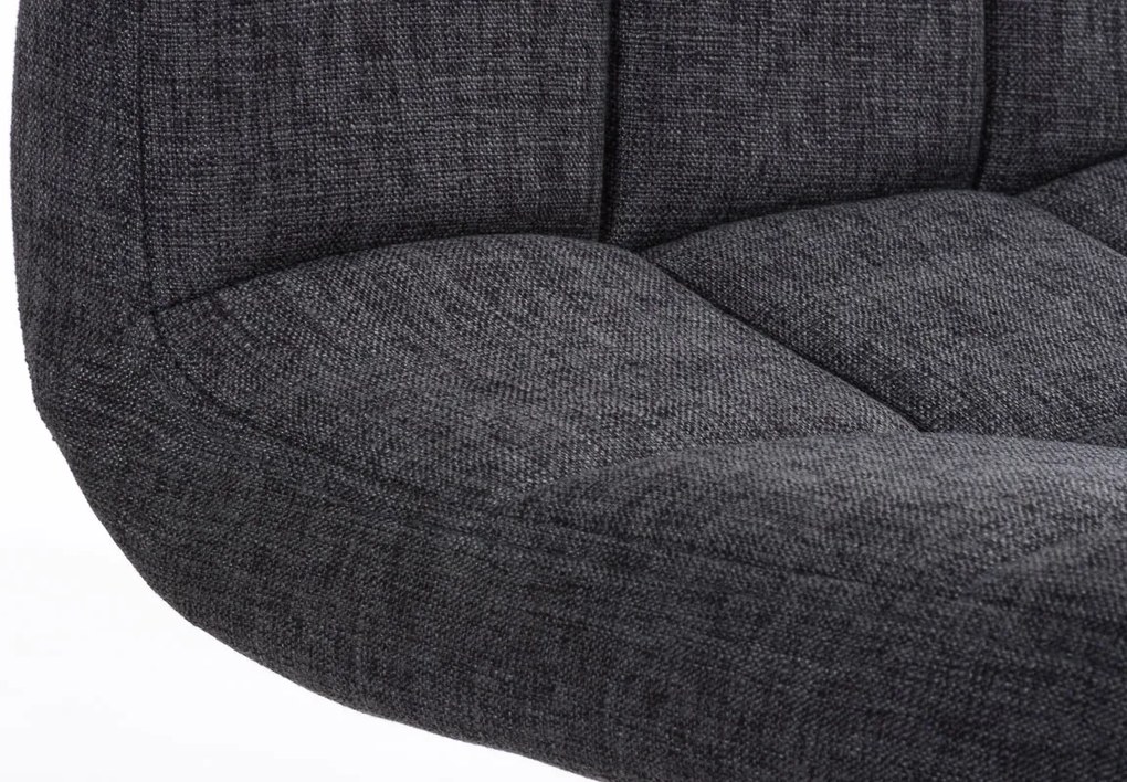 Banco de bar Peru em tecido 46 x 94-114 x 47 cm Cinzento