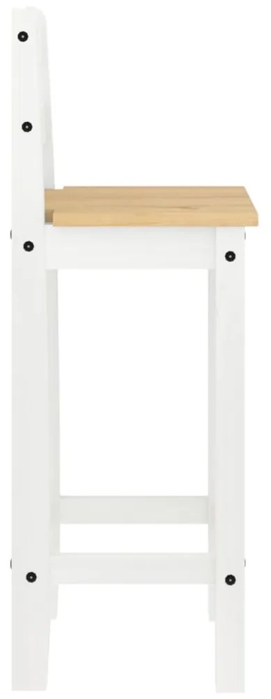 5 pcs conjunto de bar pinho maciço branco