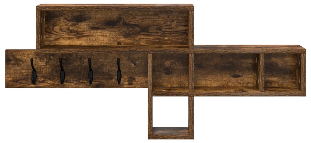 Cabideiro de Parede Carvalho fumado 100 x 12 x 43.5 cm