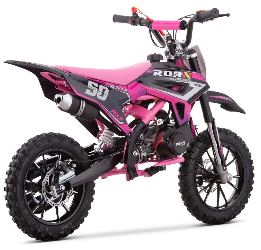 MINI MOTO PARA CRIANÇAS MiniCross Roan RXF 49cc 4.5CV 2024 Rosa