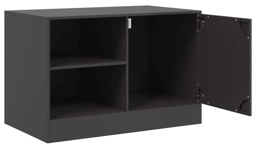 Móveis de TV 2 pcs 67x39x44 cm aço preto