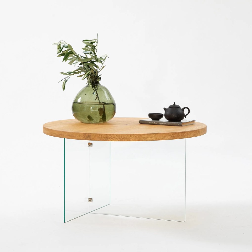 Mesa de Centro Serenity – Transparente – 70 cm x 40 cm