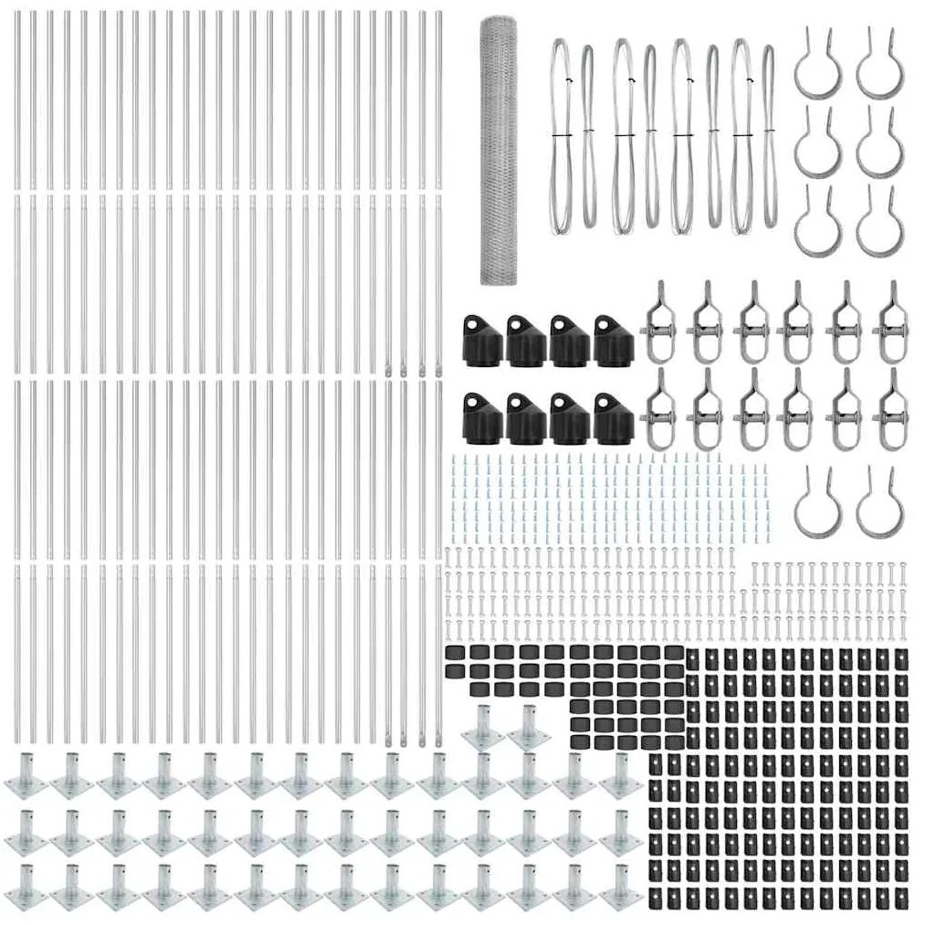 Cerca Hexagonal vidaXL 1,2x100 m Aço Galvanizado