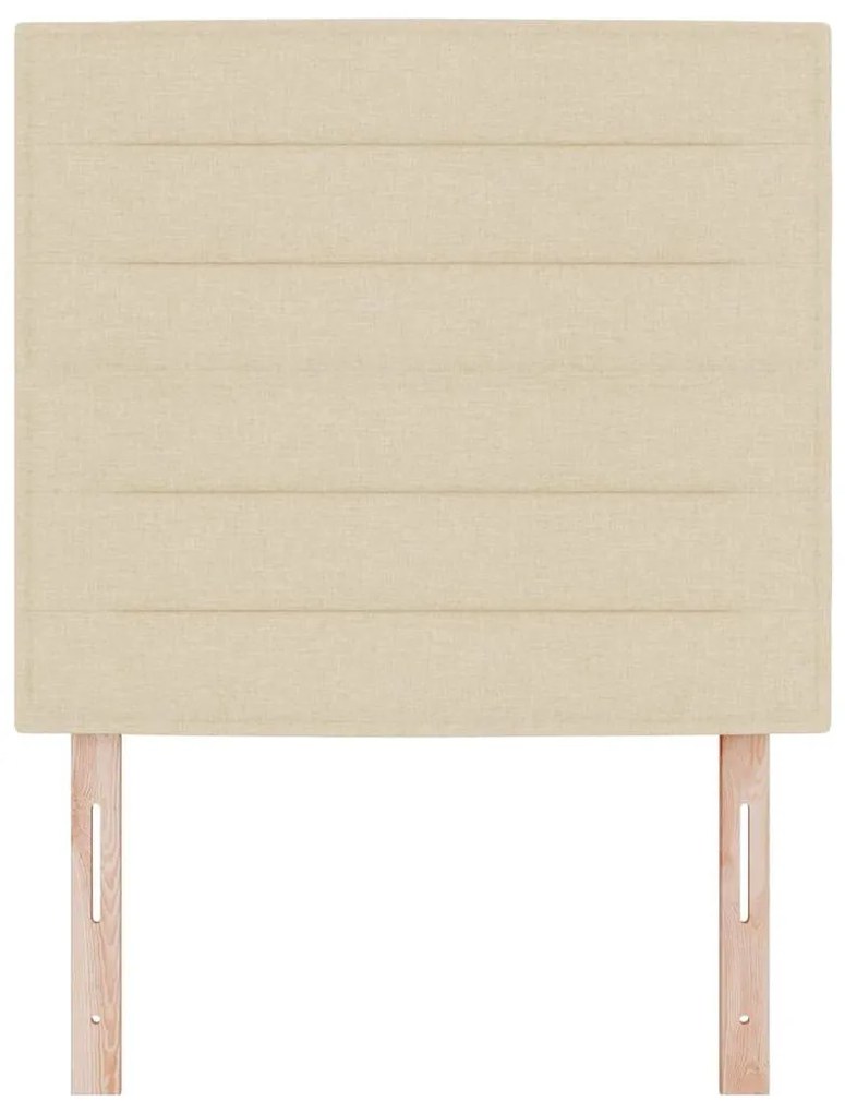 Cabeceira LED Design Linhas Creme 100 cm Tecido