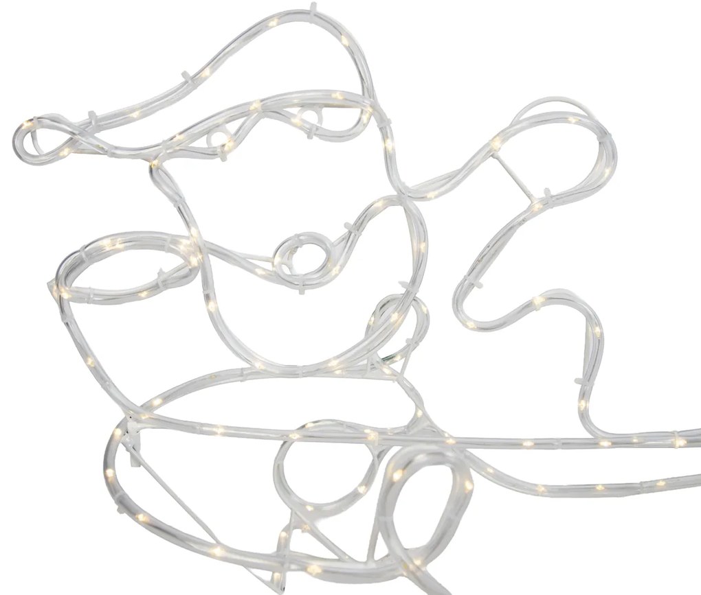 Candeeiro de pé de Natal Rena com Trenó 176cm Incl. LED com Temporizador IP44 - Sori