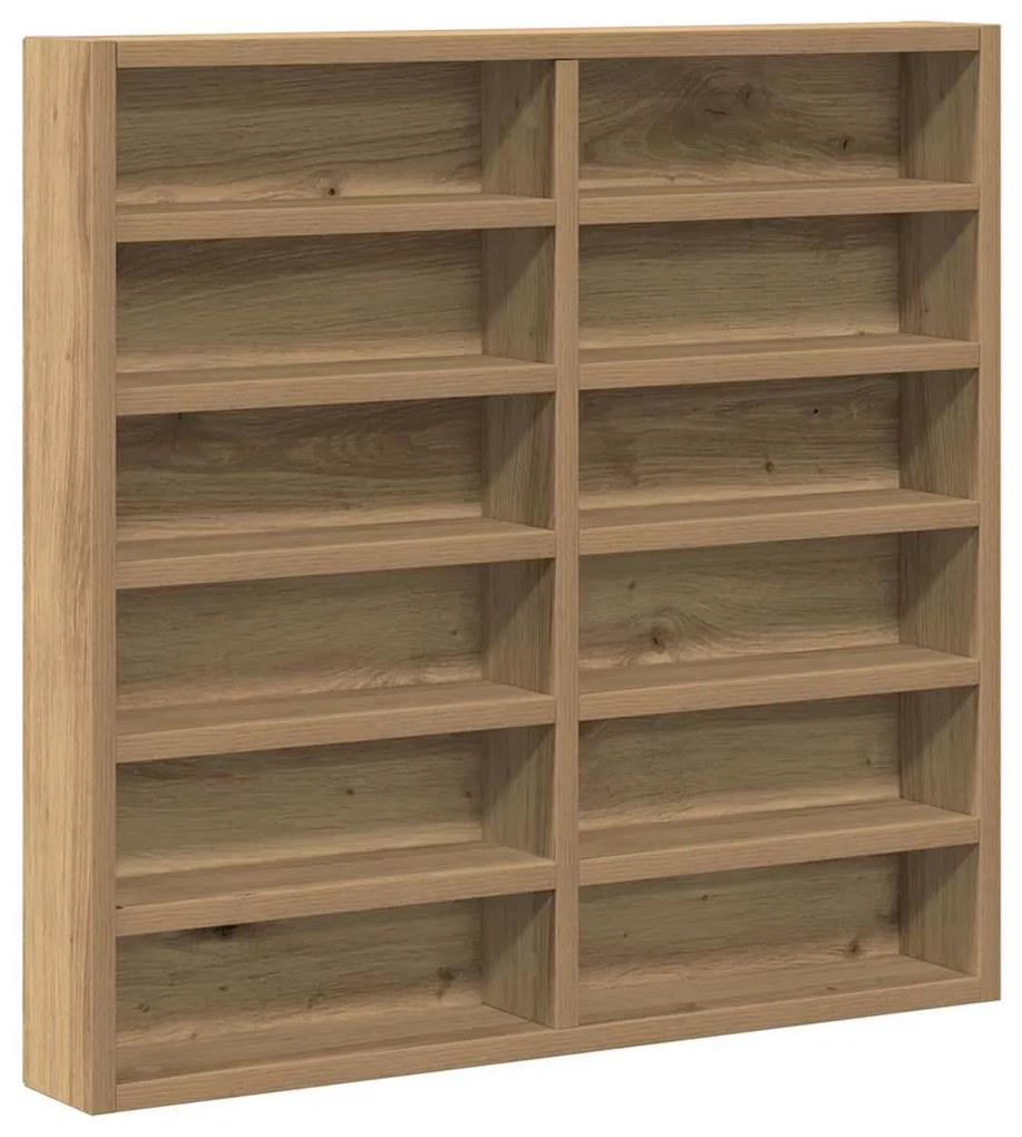 Armário Vitrine vidaXL Carvalho Artisan 60x8,5x58 cm Madeira Engenhari