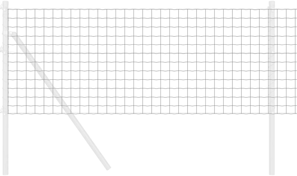 Cerca Euro Cinza 0.4x25 m Aço