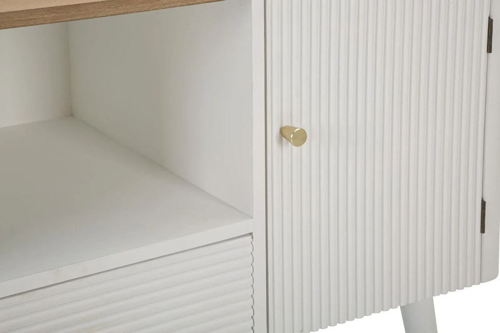 MÓVEL PARA TV BRANCO E CASTANHO 117X40X60 CM