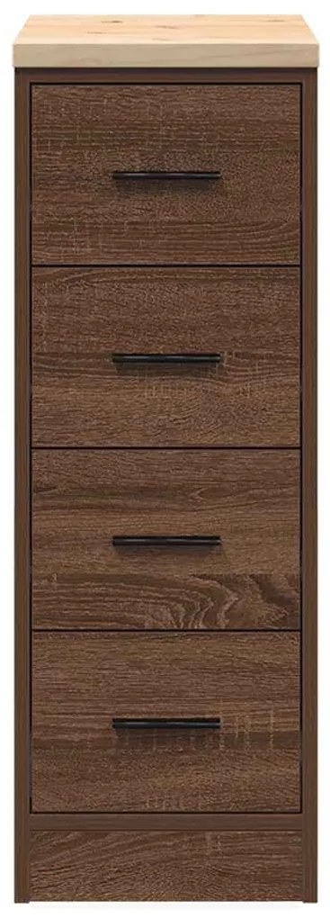 Armário de arrumação de garagem carvalho castanho 30x51x85 cm
