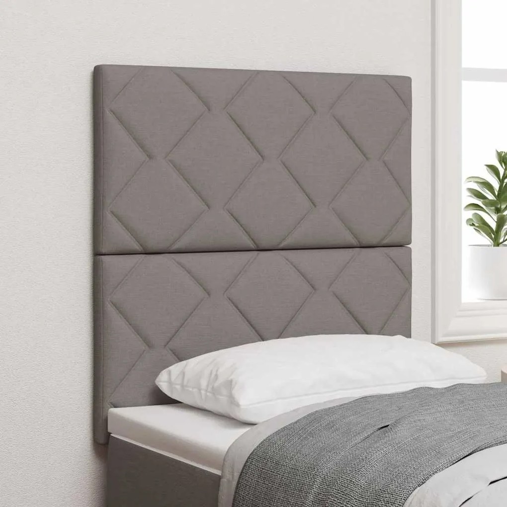 Cabeceira Design de Blocos de Diamante Taupe 80 cm Tecido