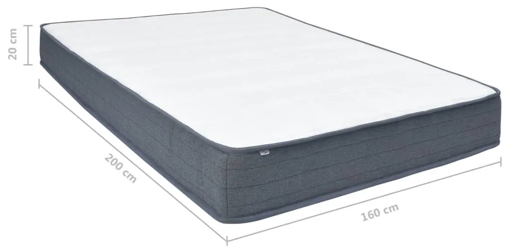 Colchão para cama boxspring 200x160x20 cm