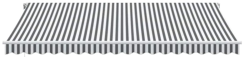 Toldo retrátil automático 450x350 cm antracite e branco