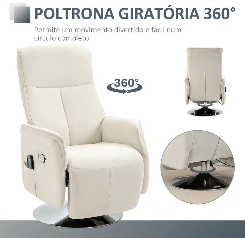 Poltrona Osly Reclinável com 10 Pontos de Massagem - Design Moderno