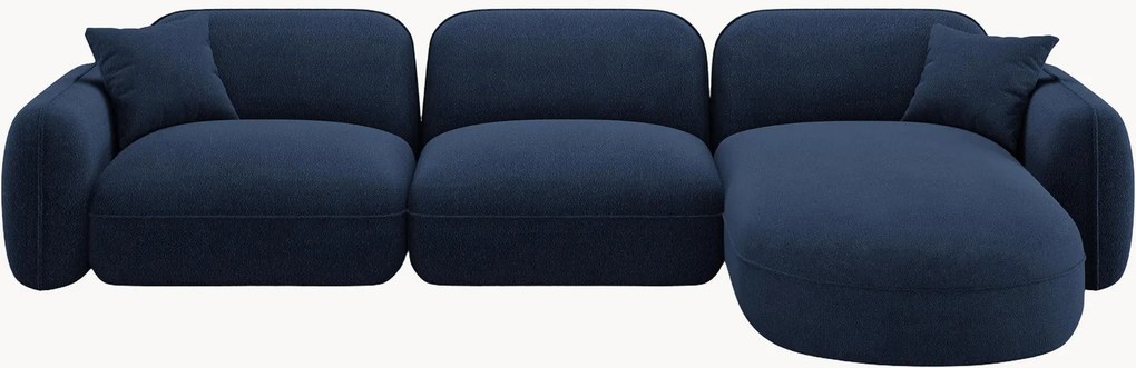 Sofá de canto modular em veludo Lucien (4 lugares), canto à esquerda