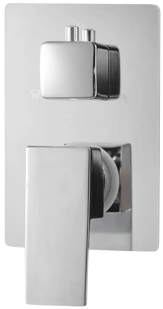 Sistema de duche em aço inoxidável 201 prateado
