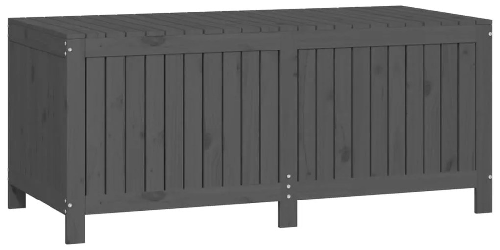 Caixa de arrumação jardim 147x68x64 cm pinho maciço cinzento