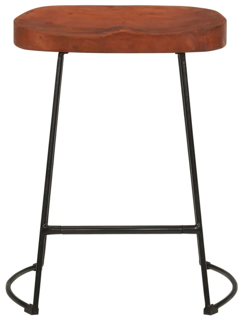 Bancos de bar Gavin 2 pcs 45x38x53 cm madeira mangueira maciça