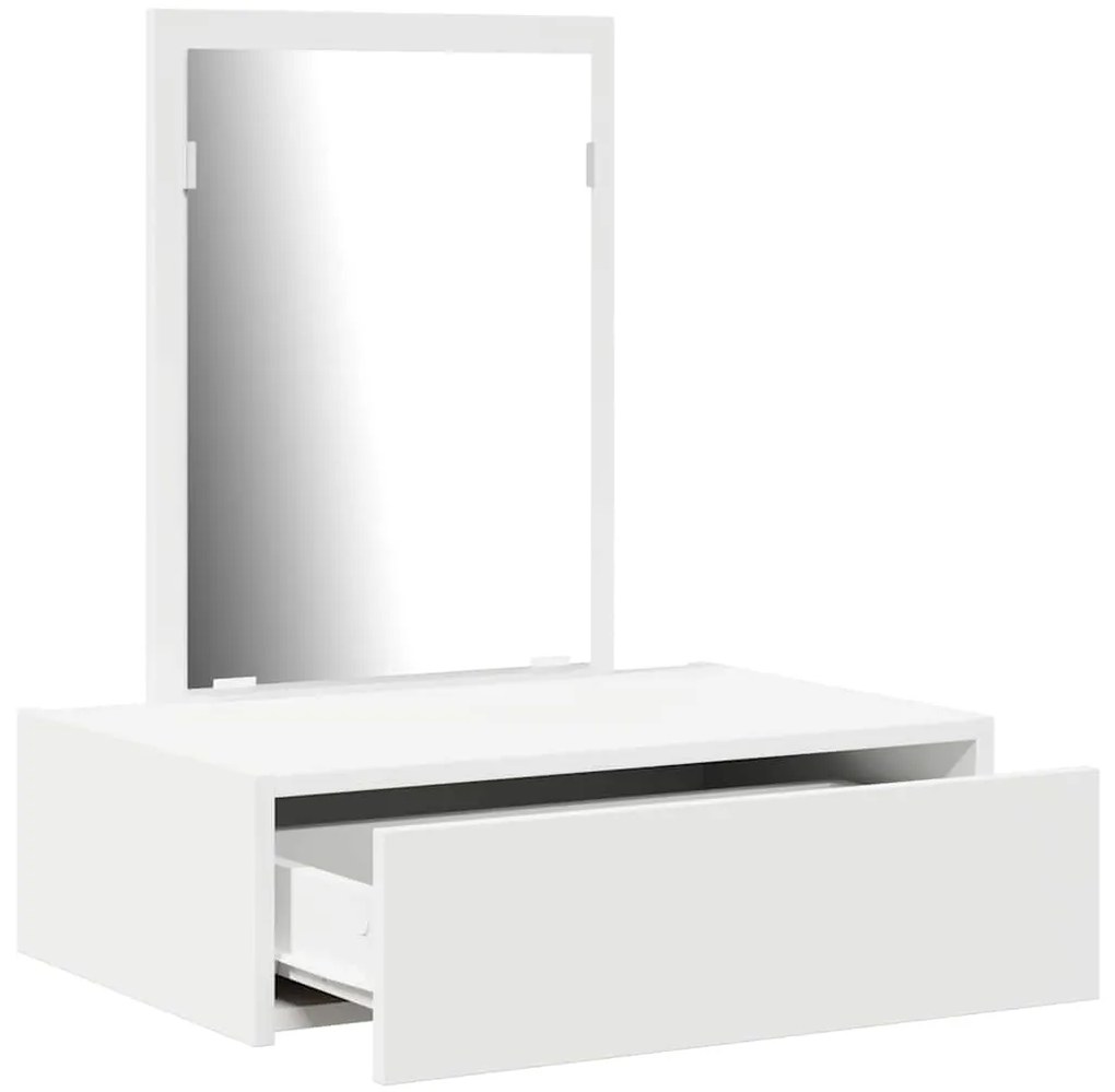 Banco de Maquiagem Suspenso vidaXL Branco 60x40x70 cm