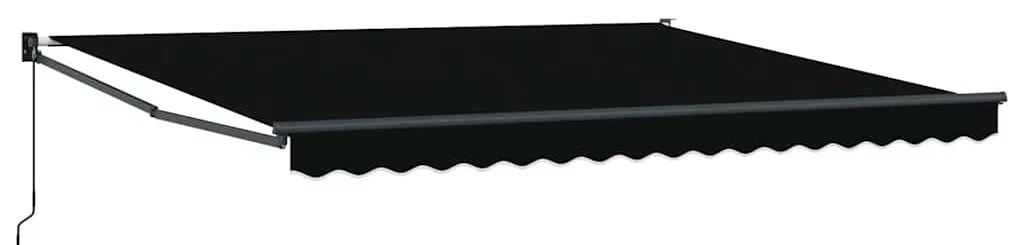 Toldo Retrátil Manual vidaXL Preto 400x300 cm