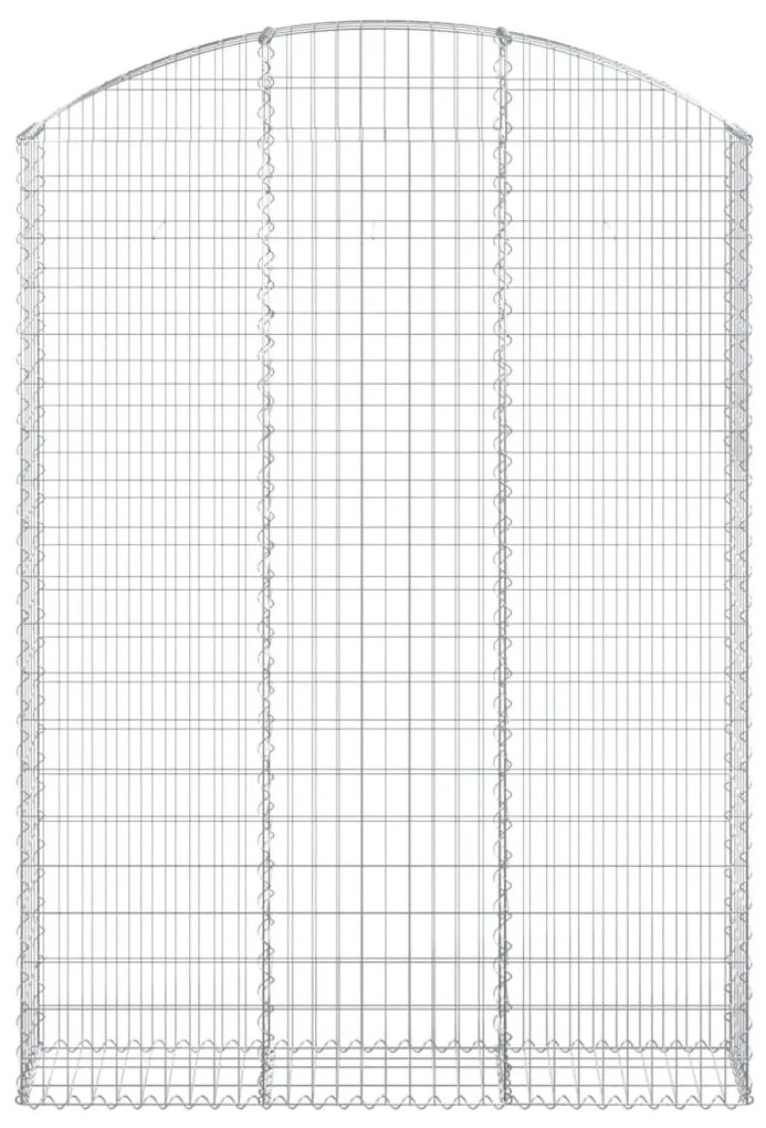 Cesto gabião arqueado 150x30x200/220 cm ferro galvanizado