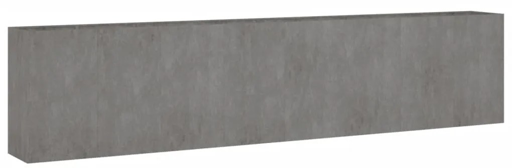 Canteiro elevado de jardim 360x40x80 cm aço corten