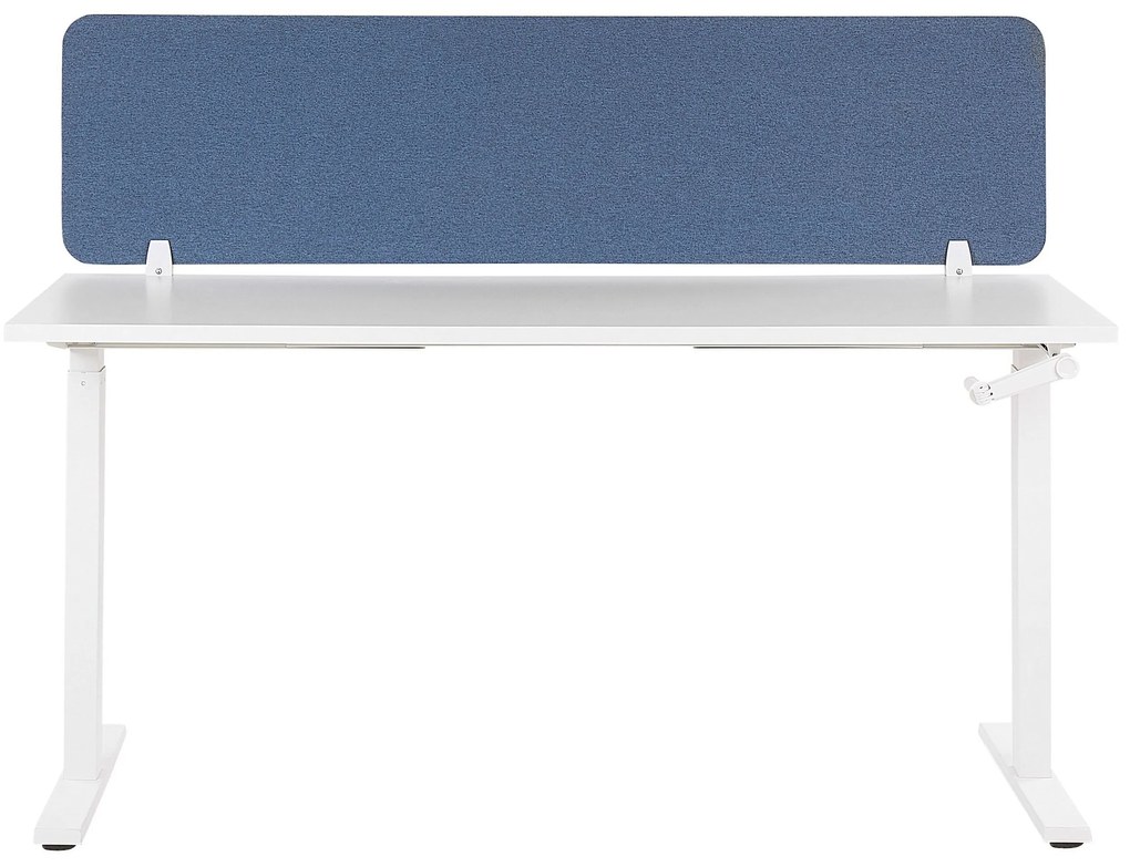 Painel divisor de secretária azul 160 x 40 cm WALLY Beliani