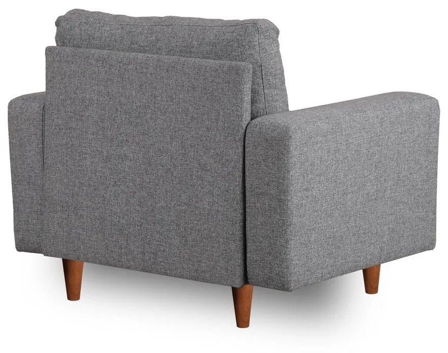 Poltrona Pafu Lungo — Cinzento - 105x52x75 cm - Design Moderno