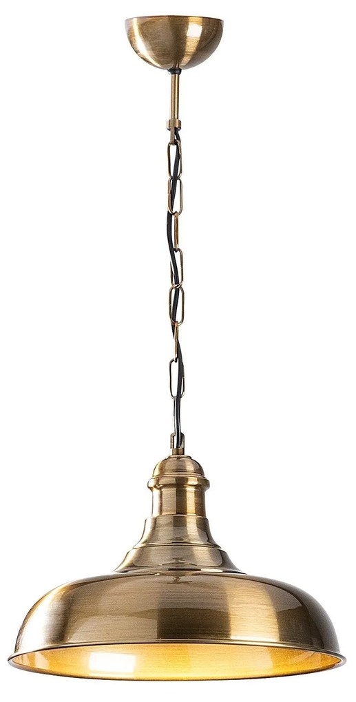 Candeeiro de Teto Berceste – Dourado – 32 x 32 cm