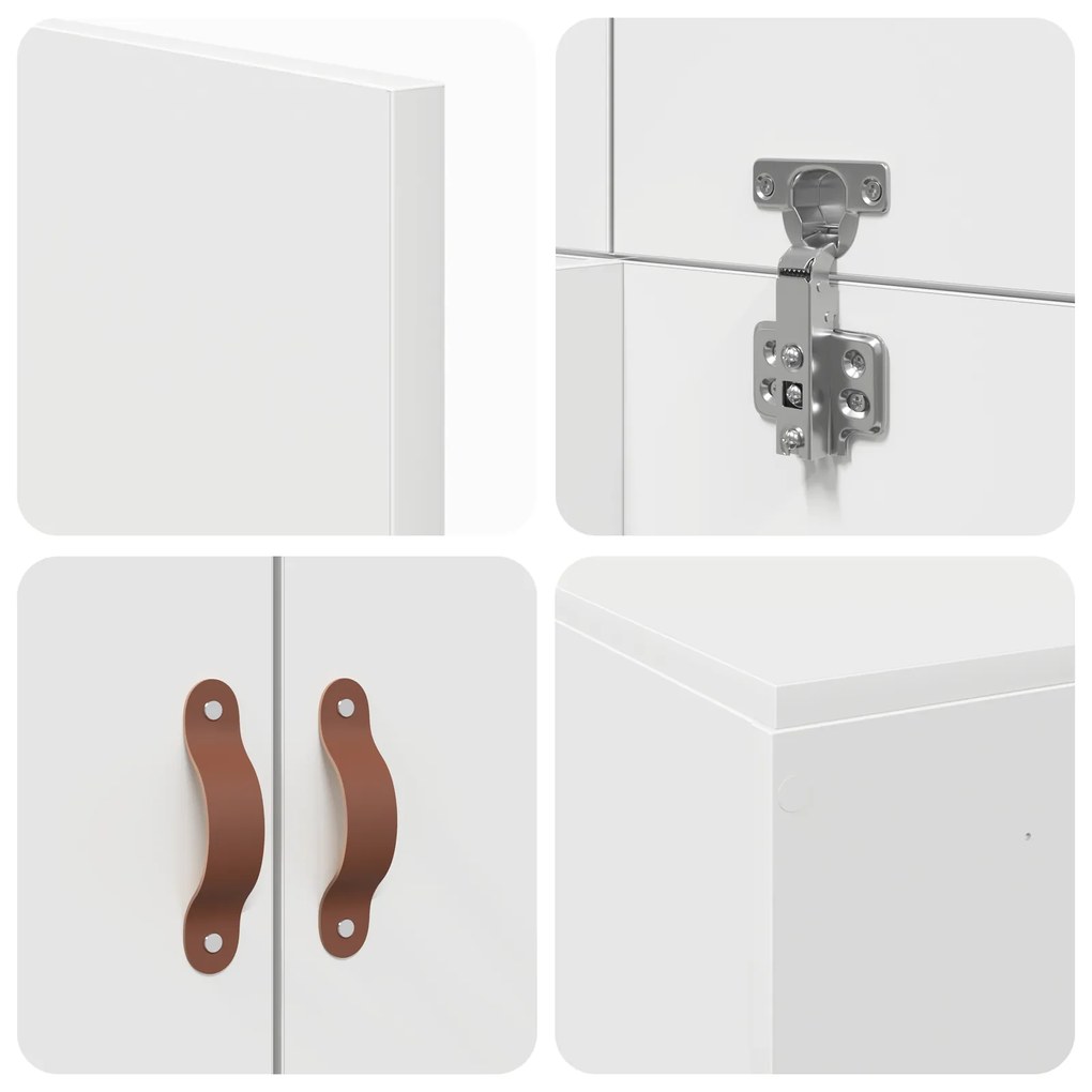 Estrado de cama com arrumação vidaXL Branco 75x190 cm