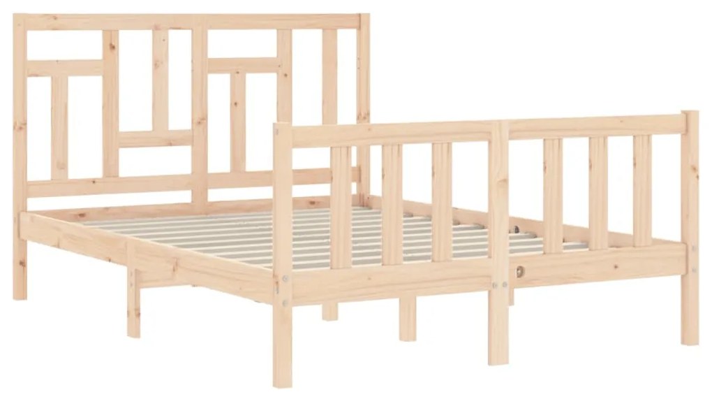 Cama sem colchão 120x200 cm madeira de pinho maciça