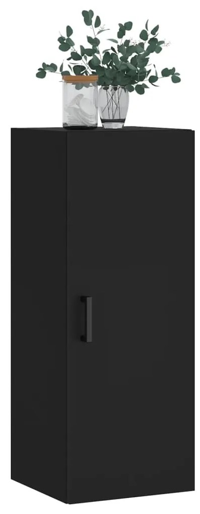 Armário de parede 34,5x34x90 cm preto